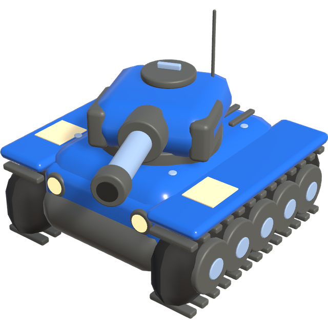 The blue Copperline tank